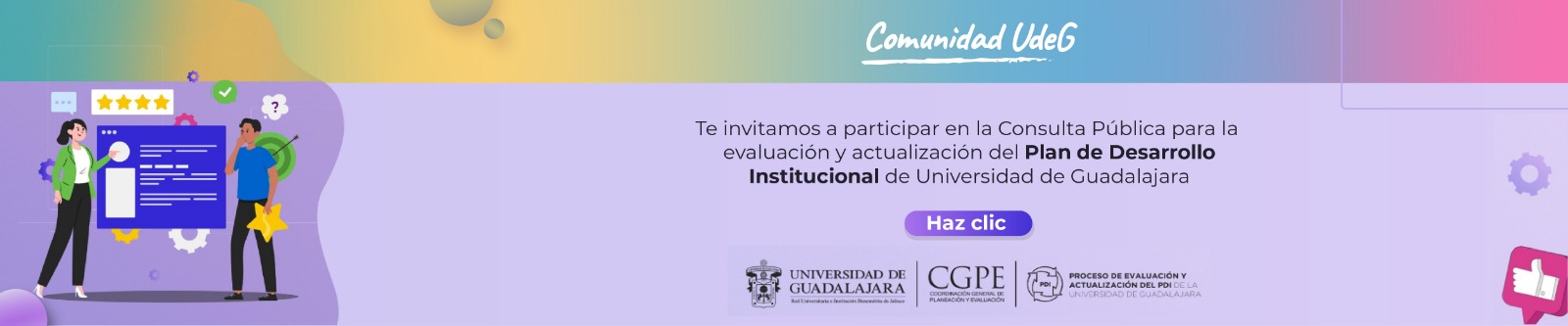 Consulta Pública para la evaluación del PDI de la UdeG