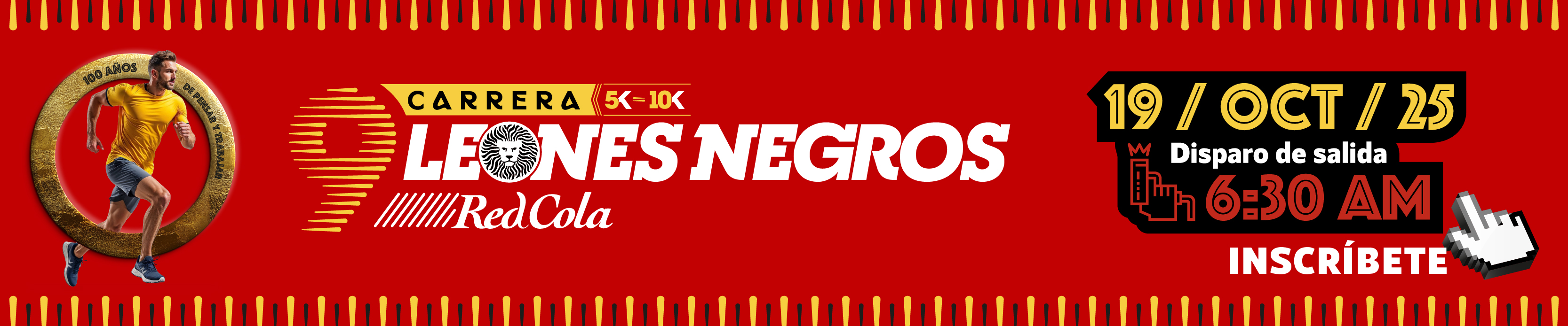 Carrera Leones Negros  5K, 10K - 19 de octubre de 2025  